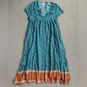 Natural Life Avery Button Down Midi Dress